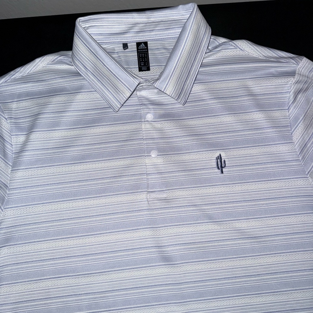 Adidas Heather Snap Polo Golf Shirt | Paradise Valley, Arizona Cactus